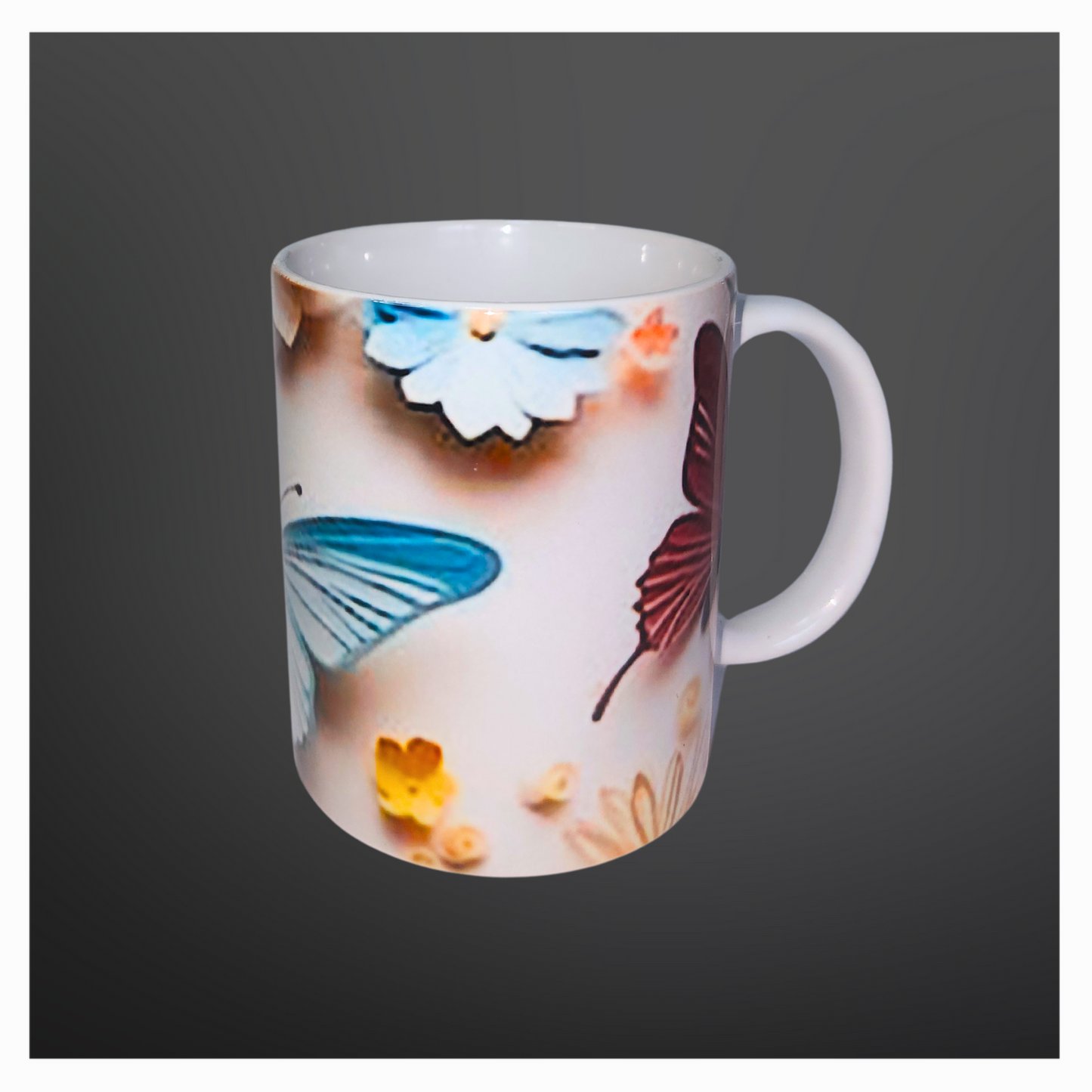 Taza Sublimada de Mariposas
