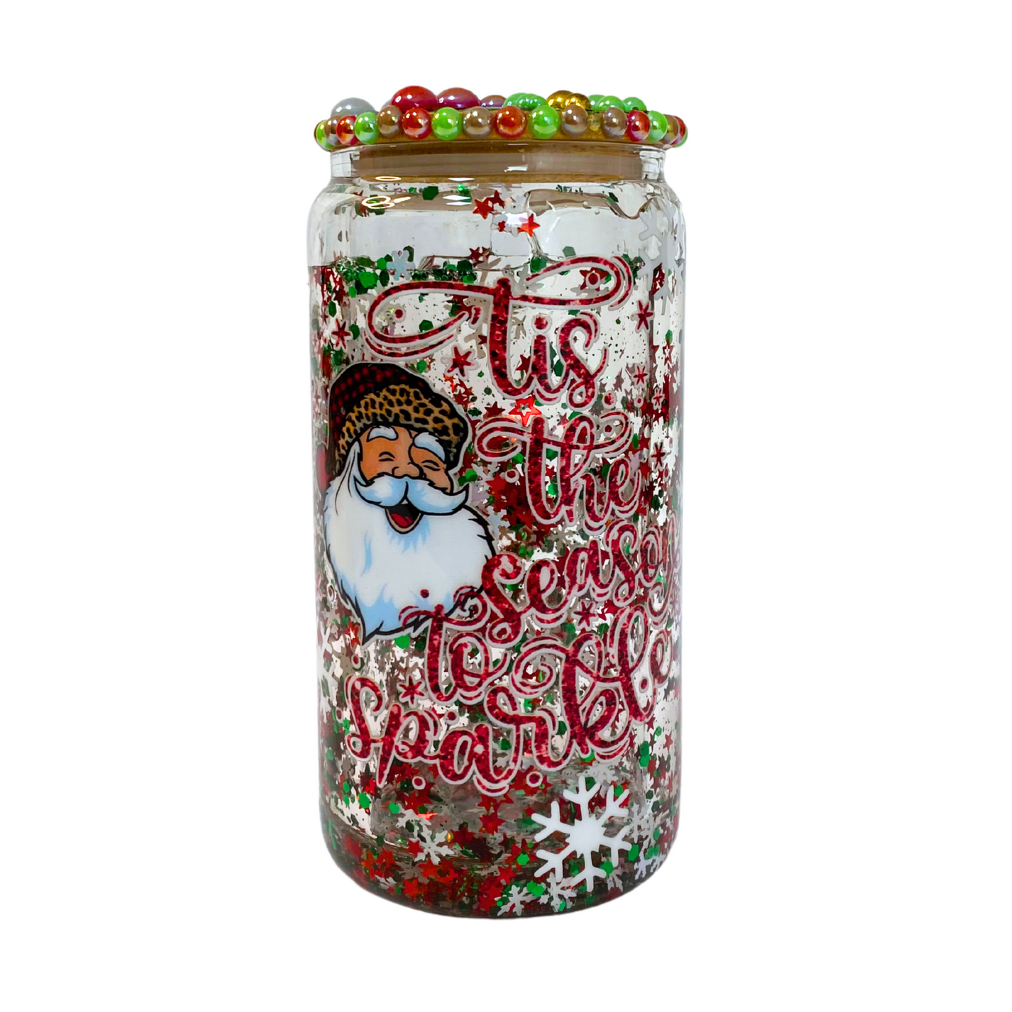 Vaso de Vidrio Doble Pared Navideño