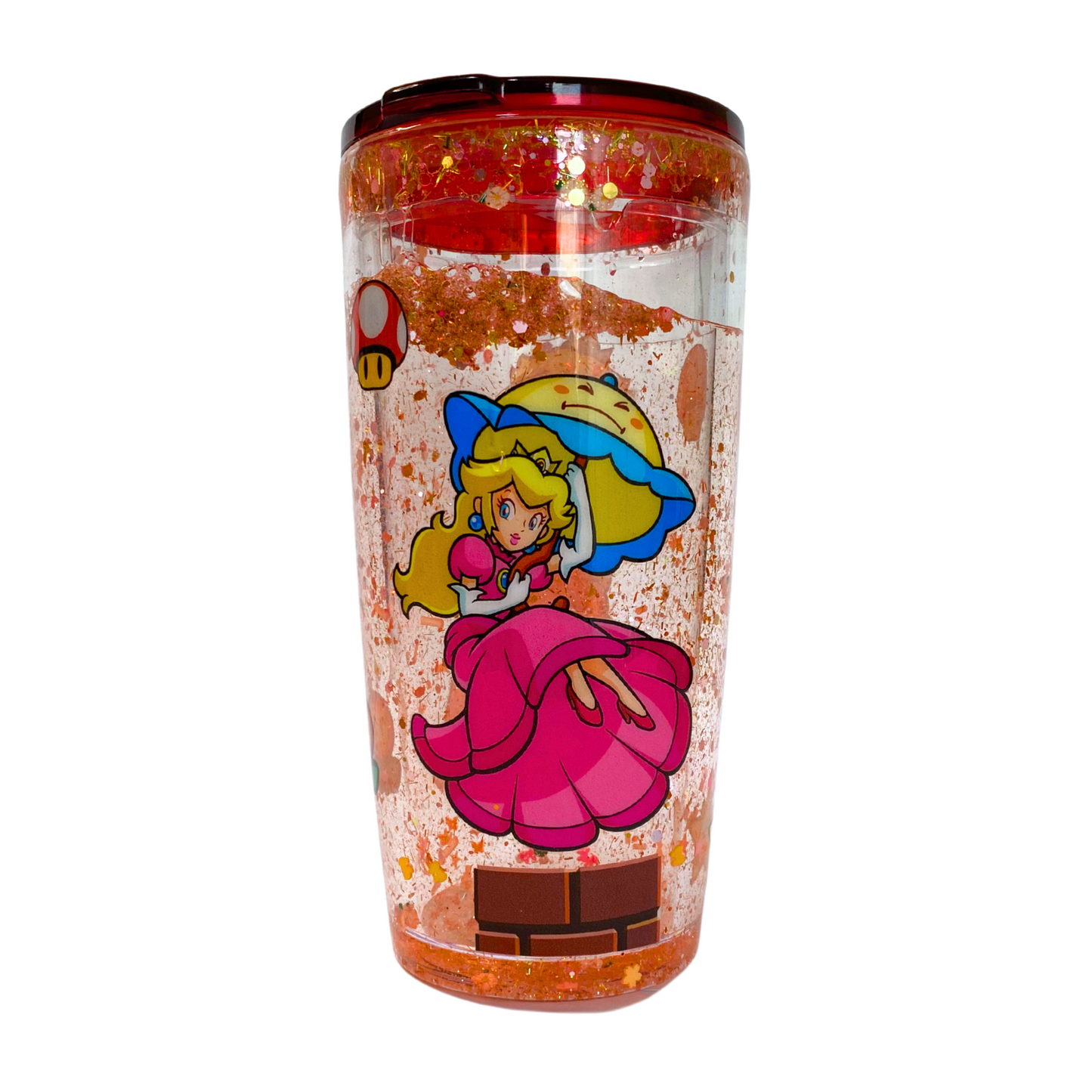 Vaso Acrílico Princesa Peach