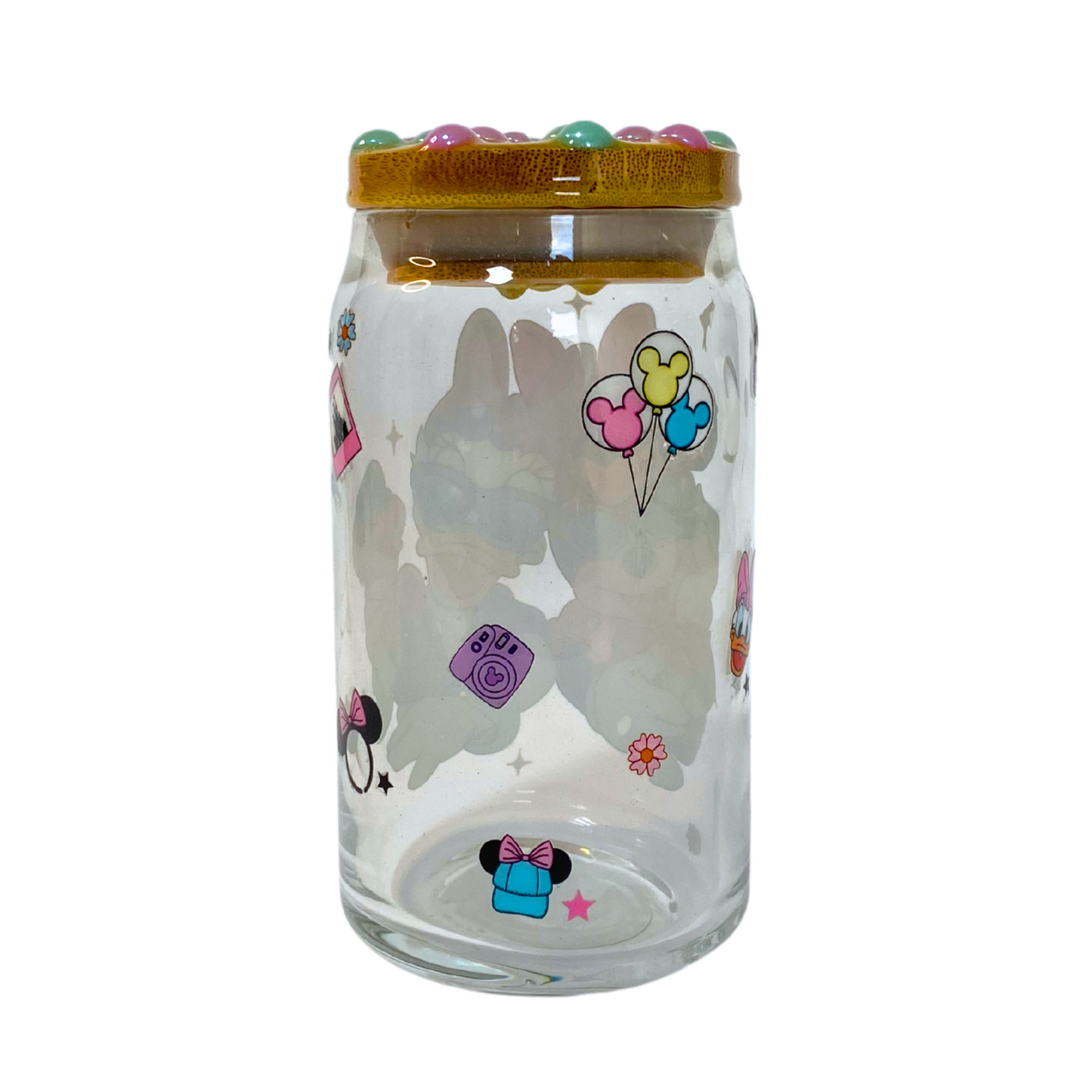 Vaso de Vidrio Doble Pared de Minnie