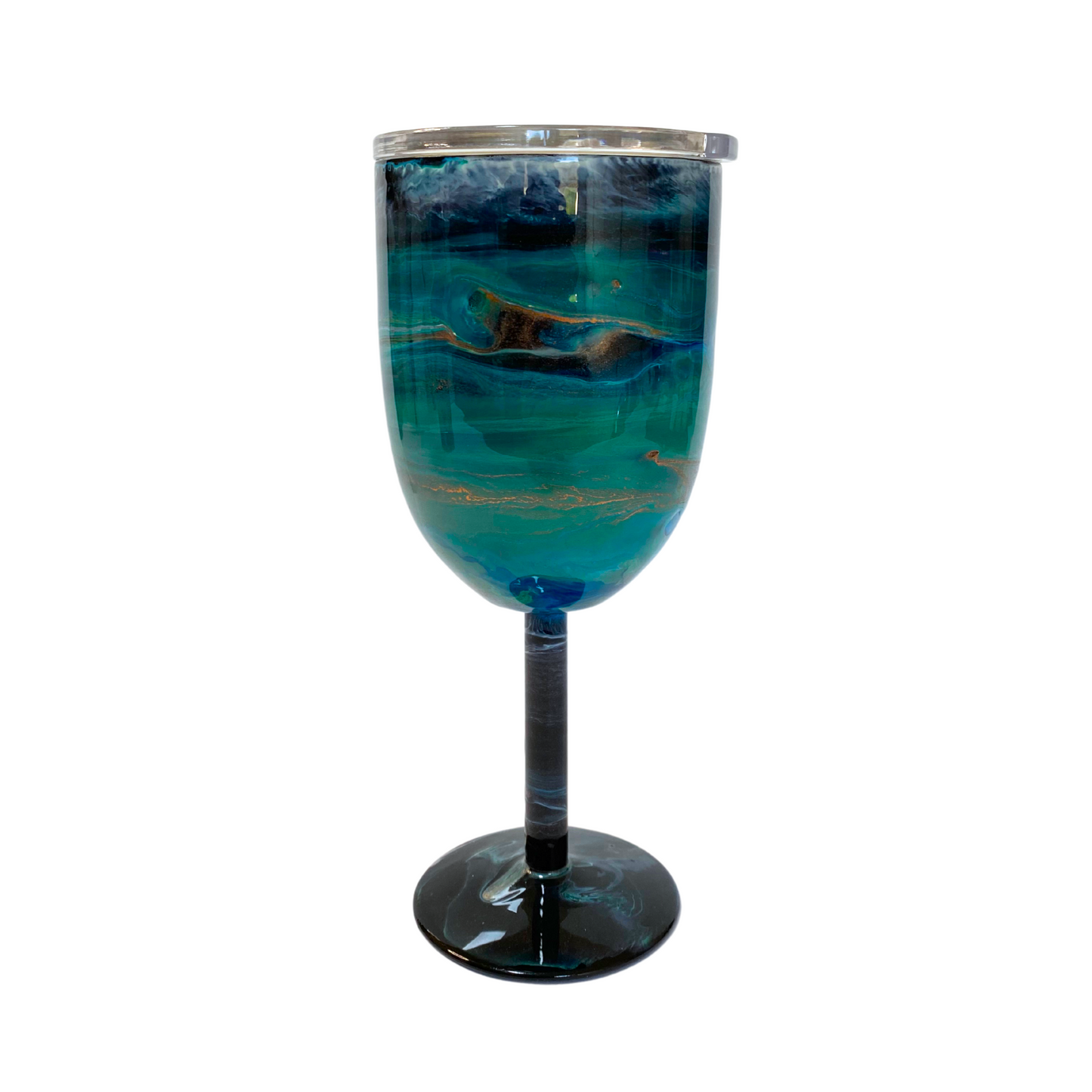 Vinero Estilo Copa de Diseño Turquesa