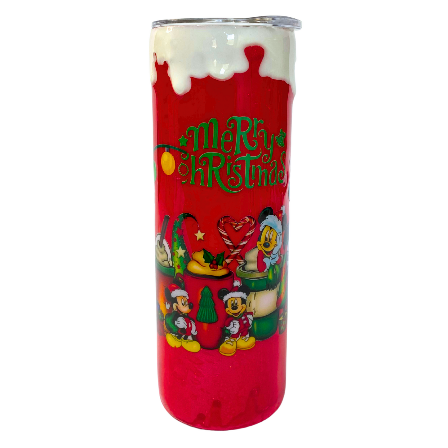 Termo de Acero Inoxidable Navideño Mickey Mouse
