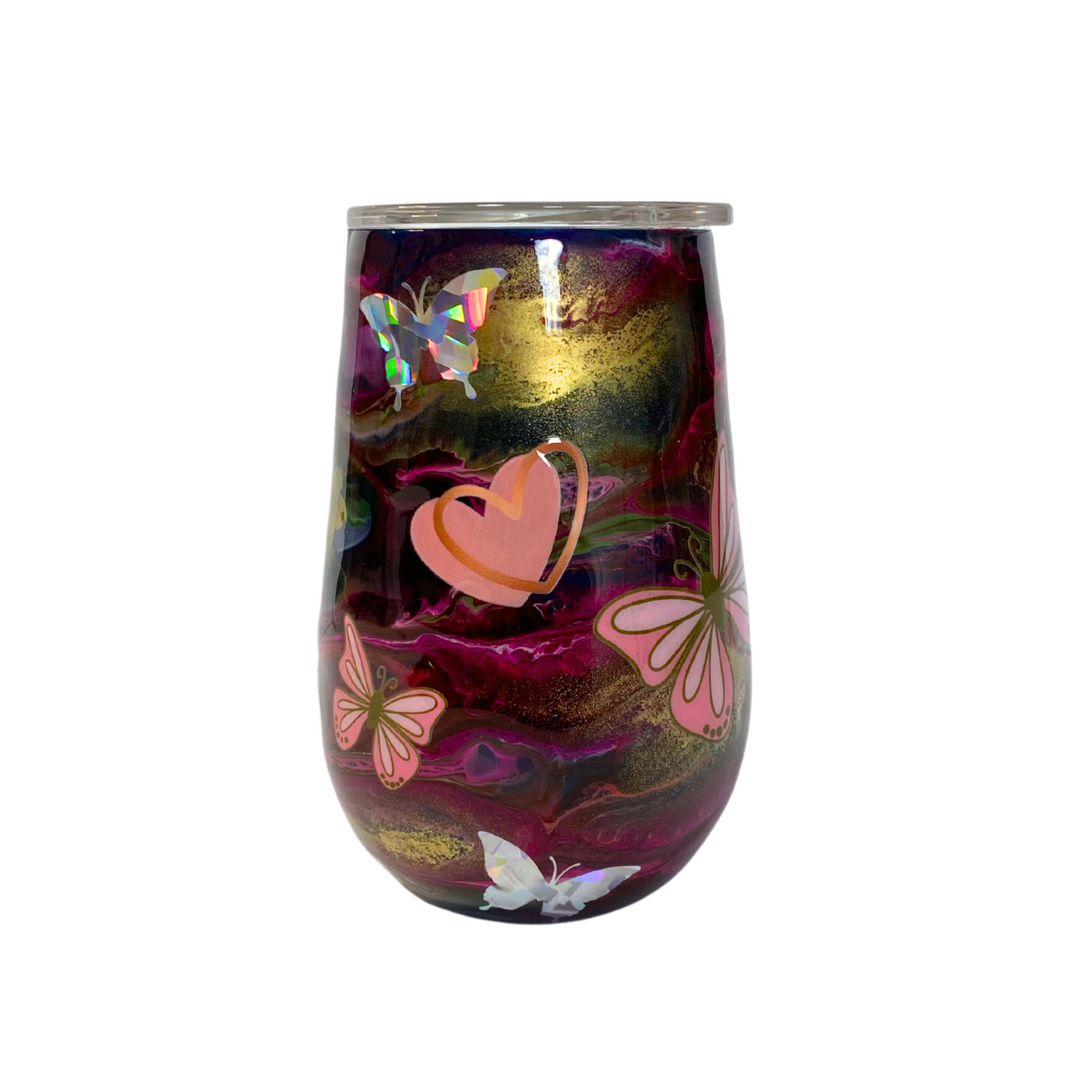 Vinero de Diseño con Corazones y Mariposas