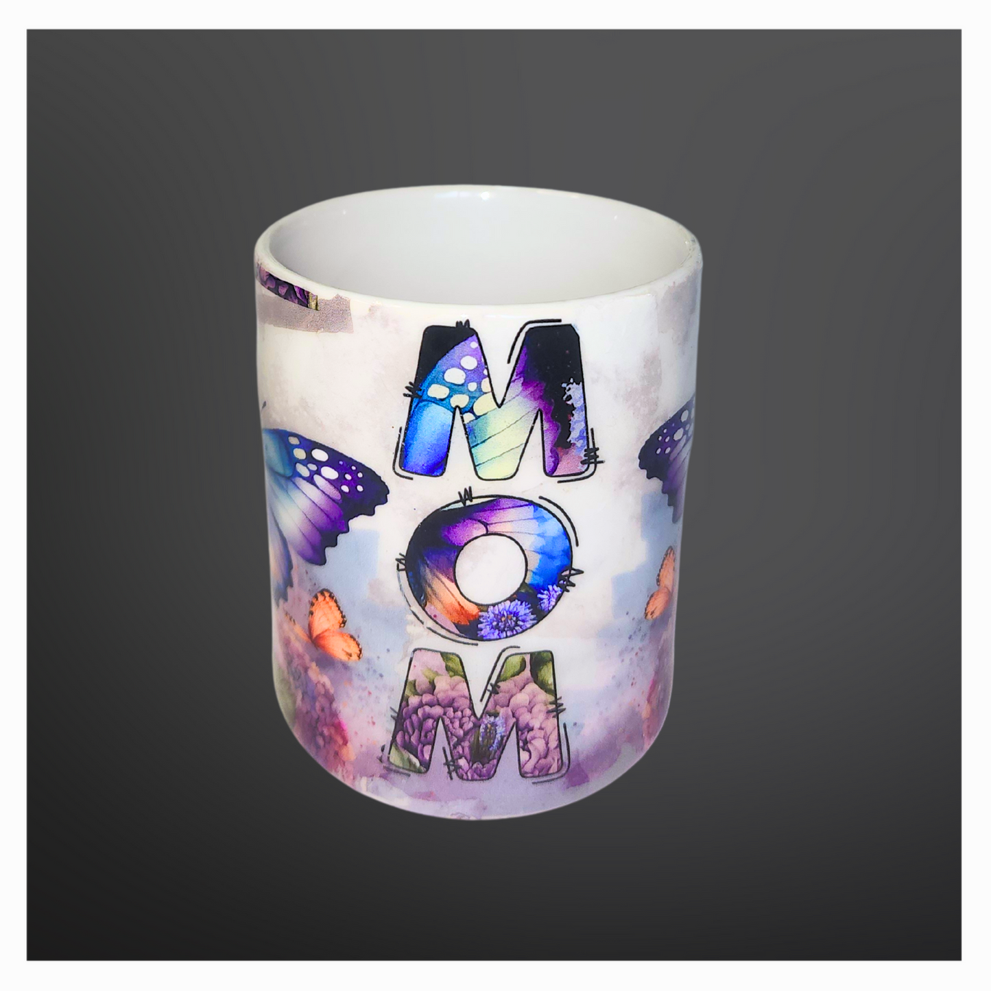 Taza Mom con Mariposas