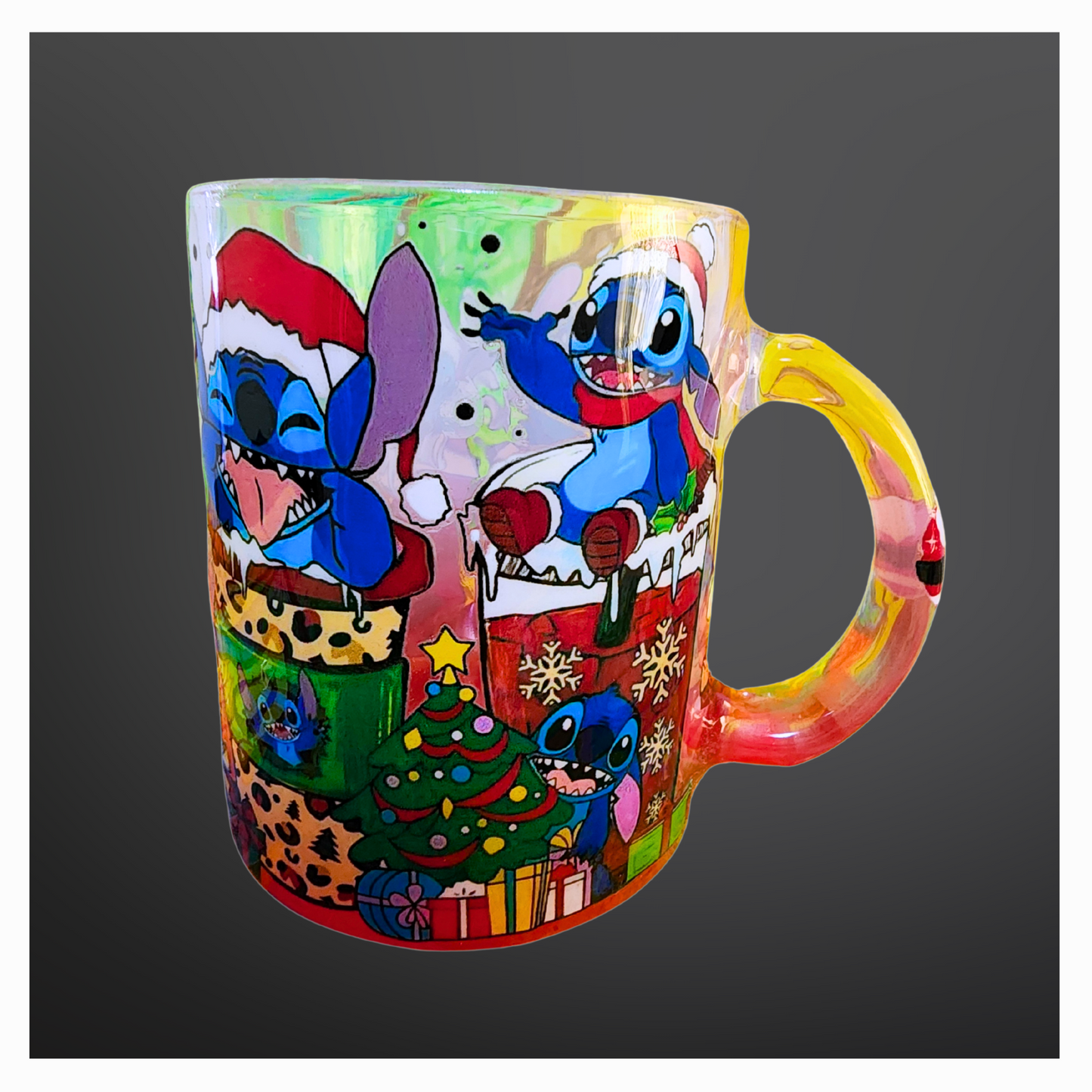 Taza Navideña Lilo y Stitch