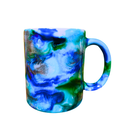 Taza con Diseño Azul