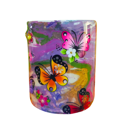 Taza de Mariposas Morada