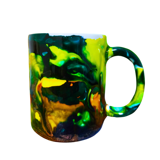 Taza con Diseño Verde