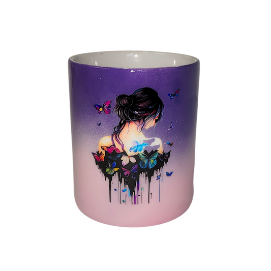 Taza Morada de Mujer