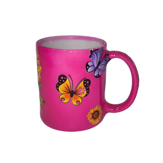 Taza Rosada de Girasoles