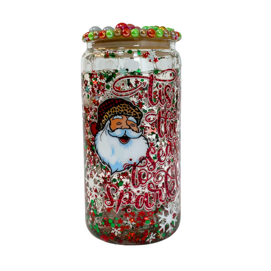 Vaso de Vidrio Doble Pared Navideño