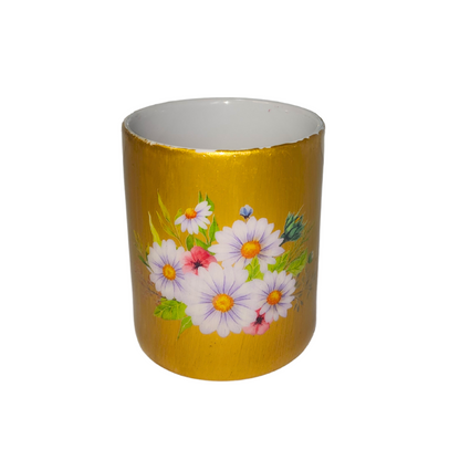 Taza Dorada de Girasoles 2