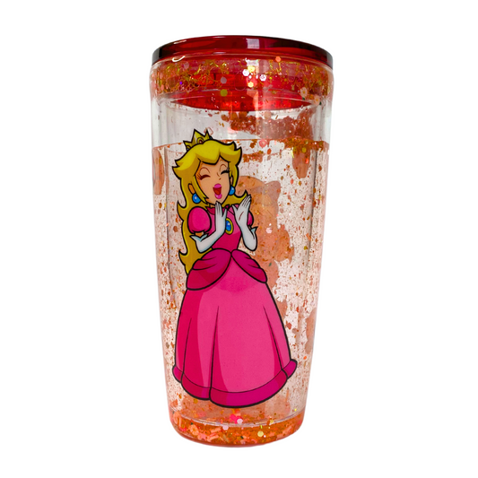 Vaso Acrílico Princesa Peach
