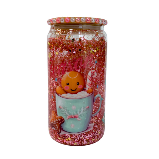 Vaso de Vidrio Doble Pared Navideño-2