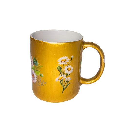 Taza Dorada de Girasoles 2