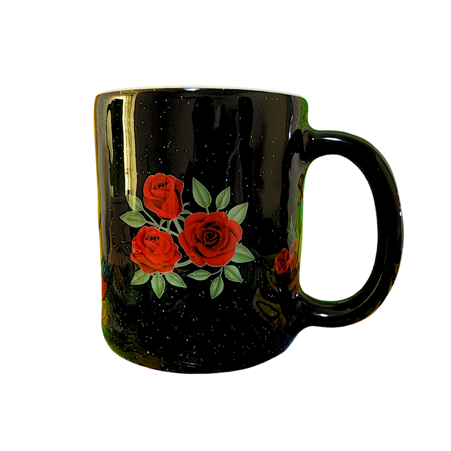 Taza de Rosas Negra